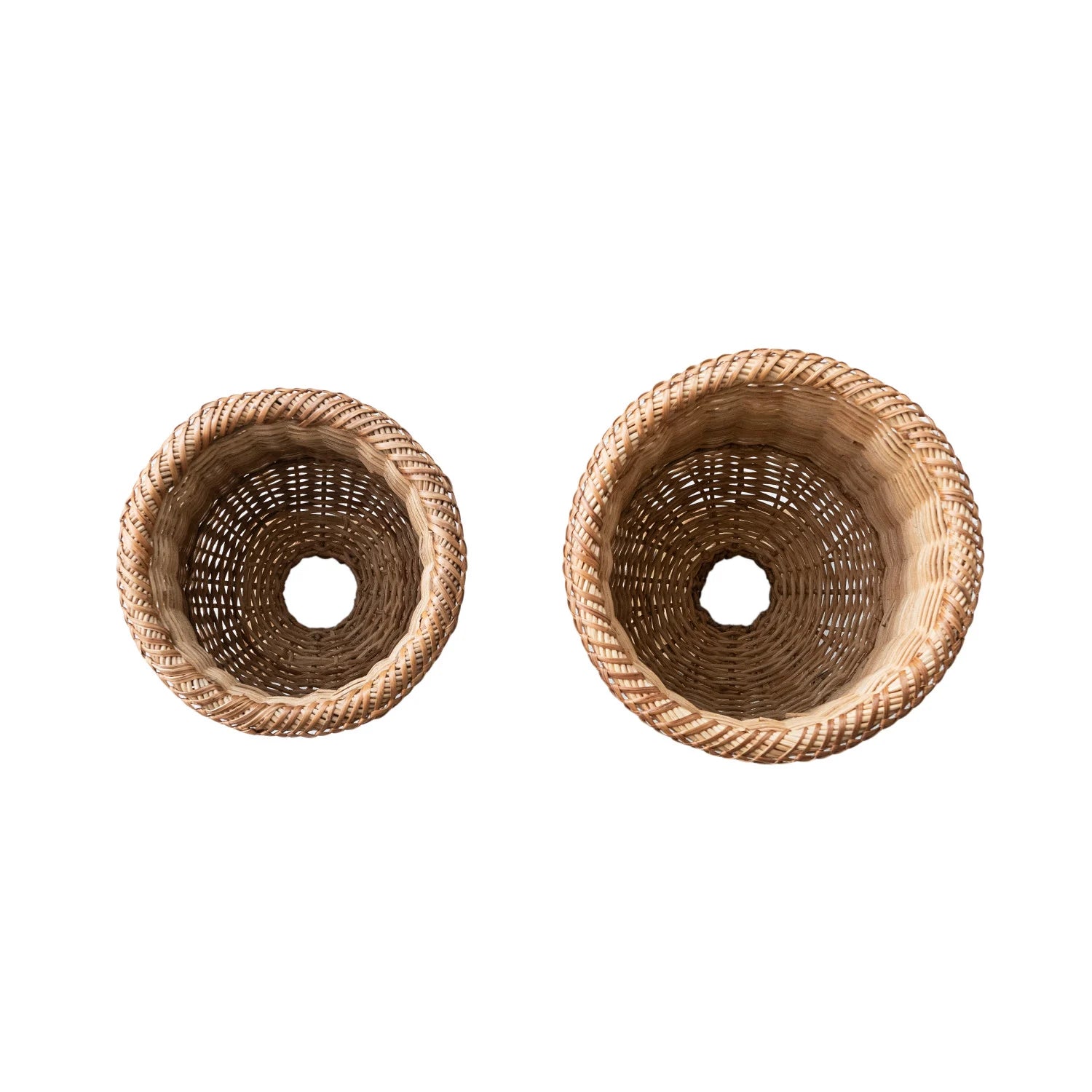 Handwoven Rattan Urn